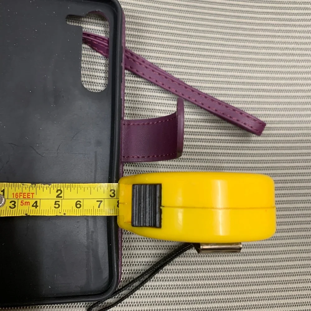 Phone Wallet‎ Case Womens OS Purple Travel Quilted Folio Wristlet Card Holder